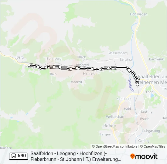 690 Bus Line Map