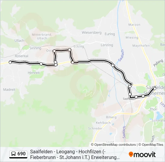 690 Bus Line Map