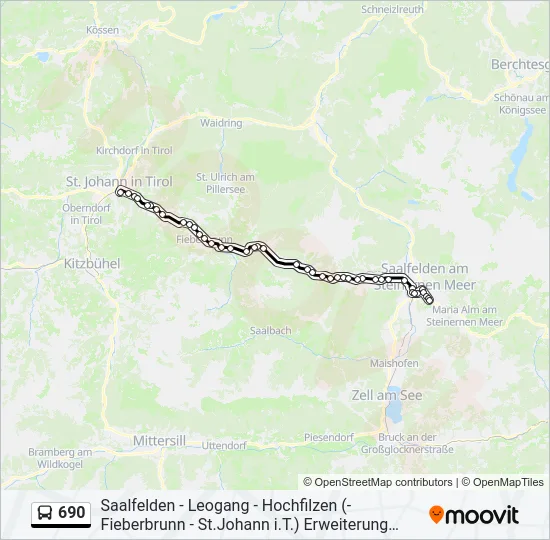 690 Bus Line Map