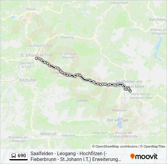 690 Bus Line Map