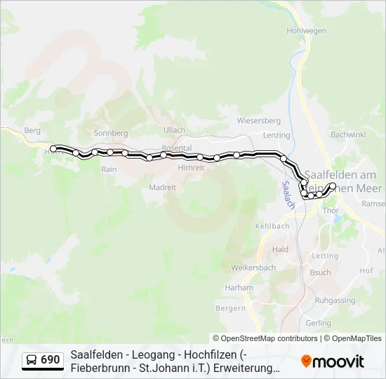 690 Bus Line Map