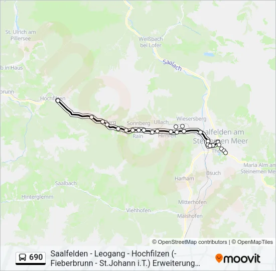 690 Bus Line Map