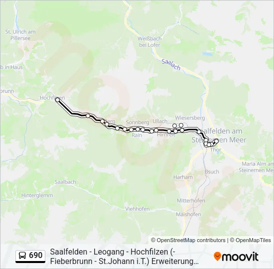 690 Bus Line Map