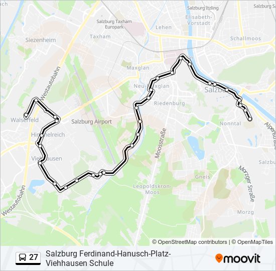 27 bus Line Map