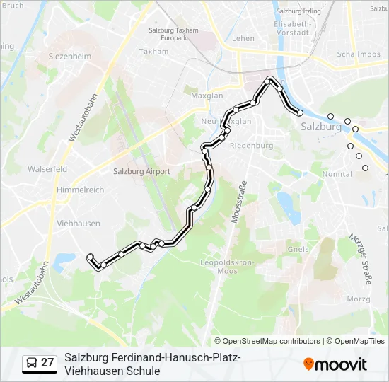 27 Bus Line Map