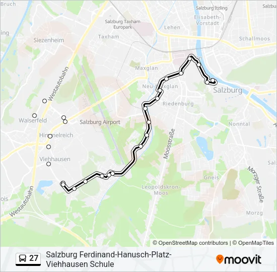 27 Bus Line Map