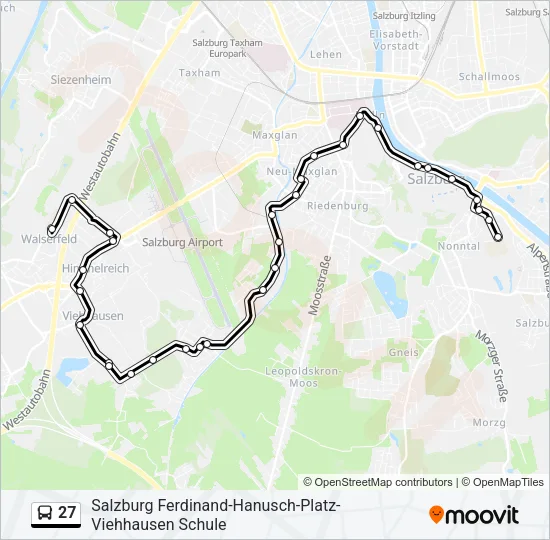 27 Bus Line Map