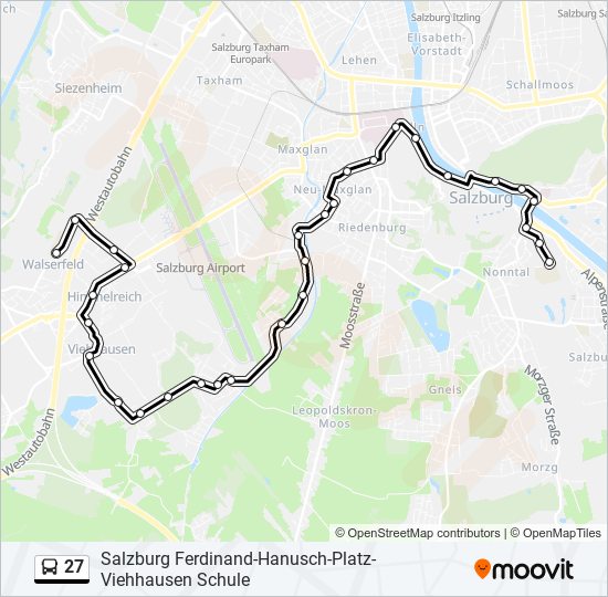 27 bus Line Map