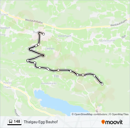 148 Bus Line Map