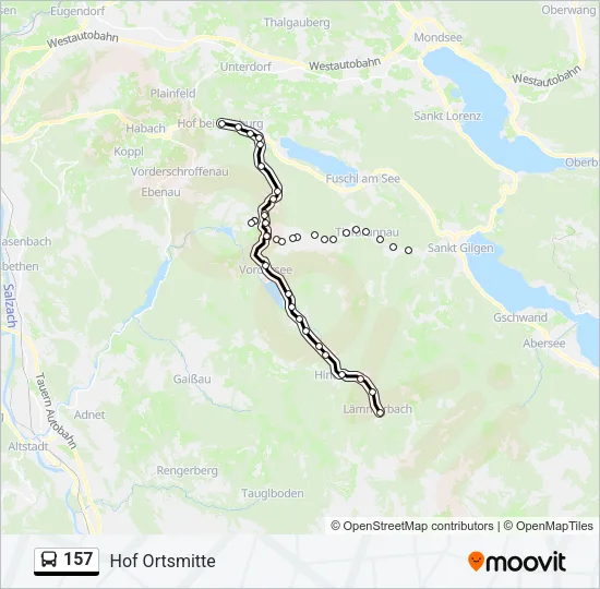 157 Bus Line Map
