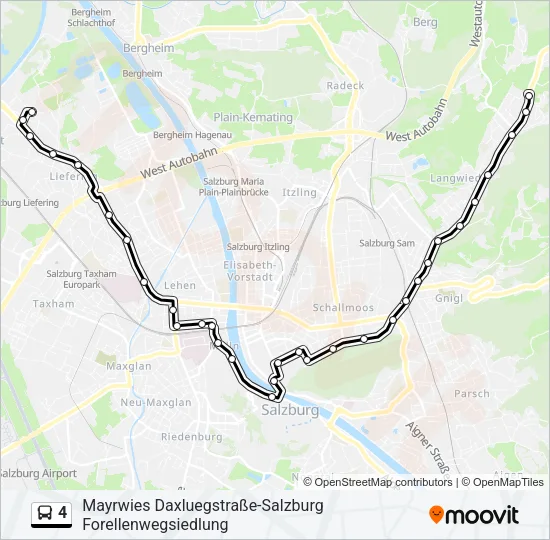 4 Bus Line Map