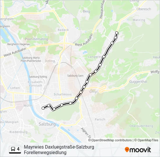 4 Bus Line Map