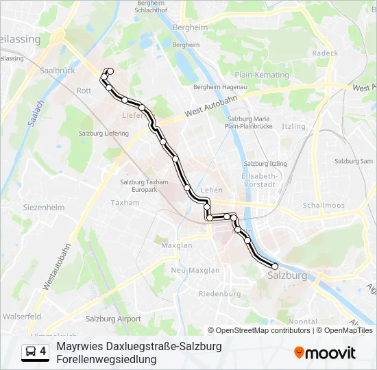 4 Bus Line Map