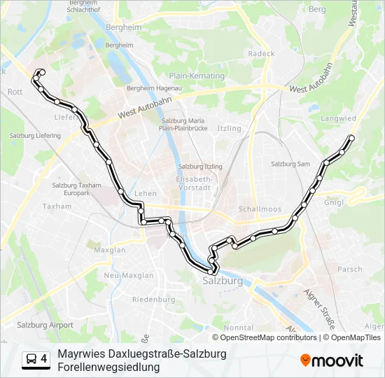 4 Bus Line Map