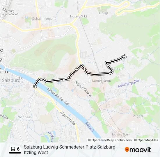 6 Bus Line Map