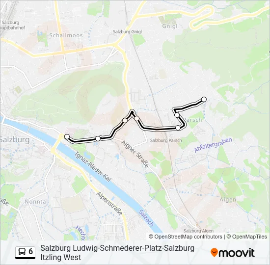 6 Bus Line Map