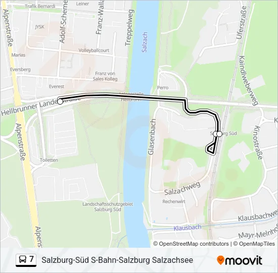 7 Bus Line Map