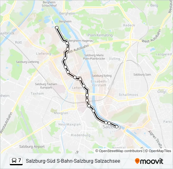 7 Bus Line Map