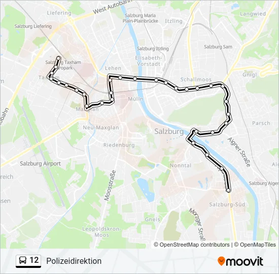 12 Bus Line Map