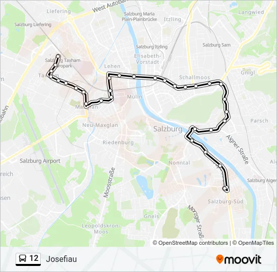 12 Bus Line Map