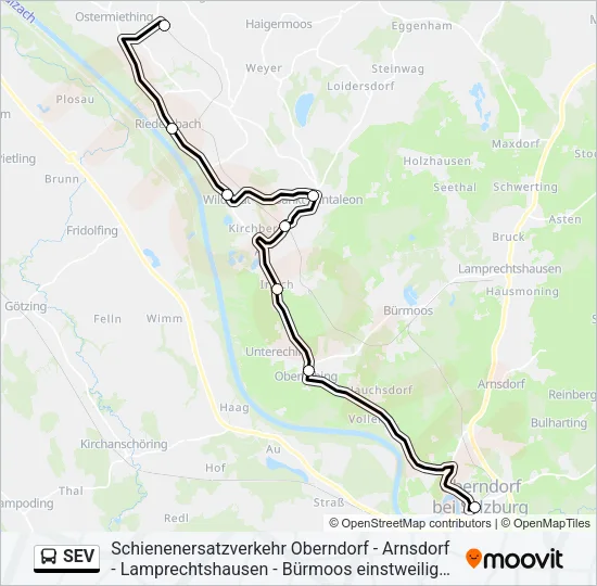 SEV Bus Line Map