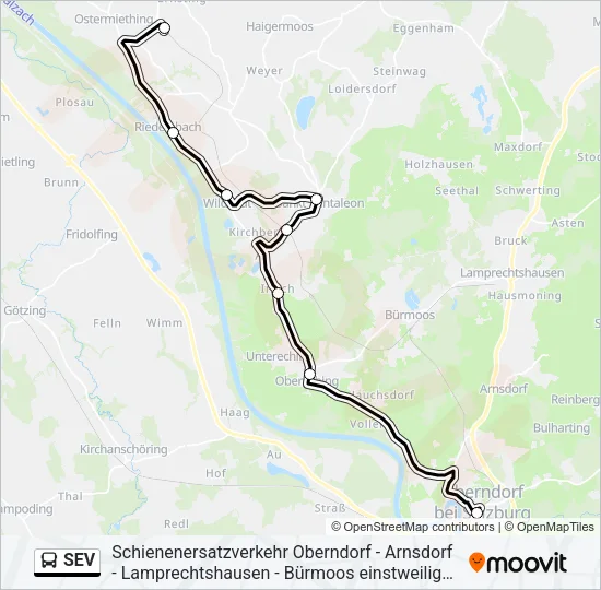 SEV Bus Line Map