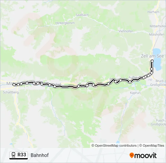 R33 Train Line Map