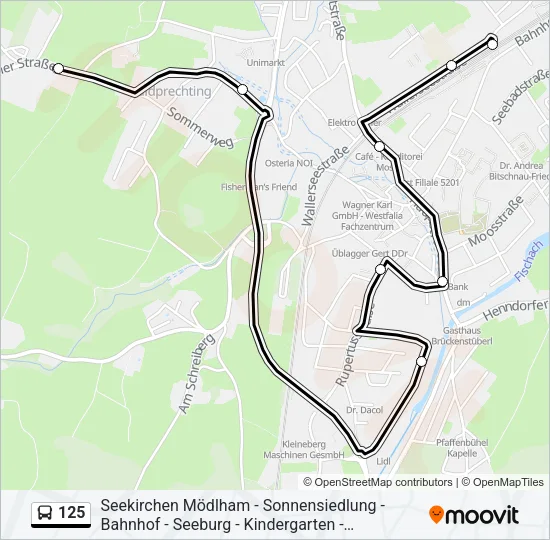 125 Bus Line Map