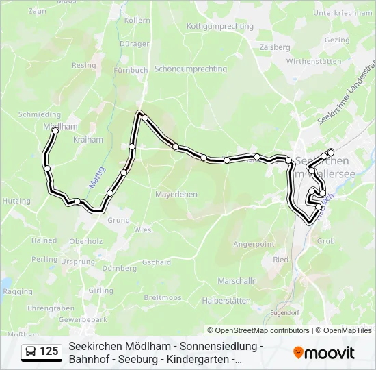 125 Bus Line Map