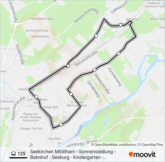 125 Bus Line Map