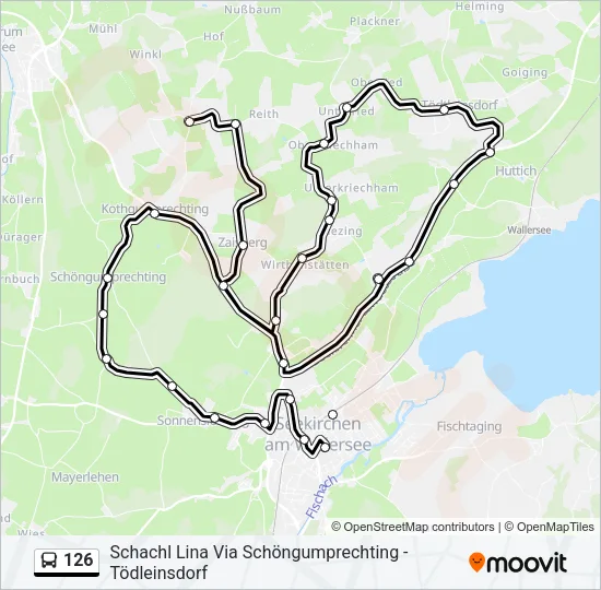 126 Bus Line Map