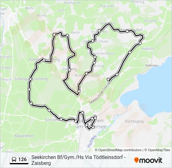 126 Bus Line Map