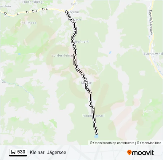 530 Bus Line Map