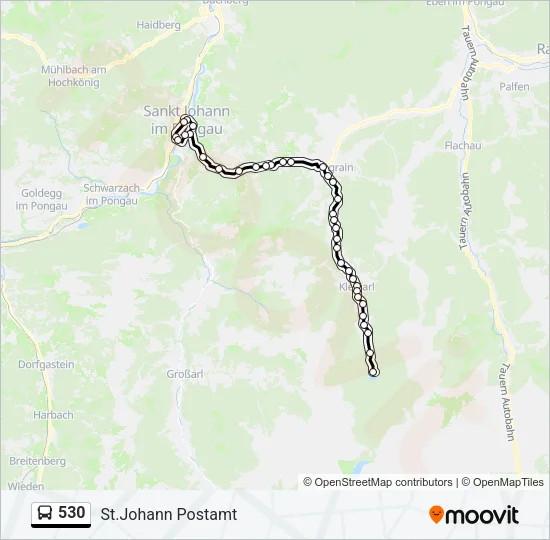 530 Bus Line Map