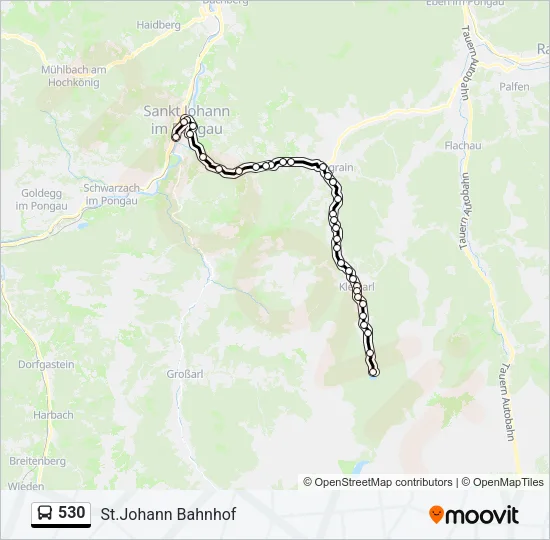 530 Bus Line Map