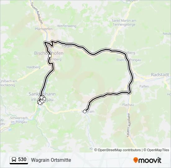 530 Bus Line Map
