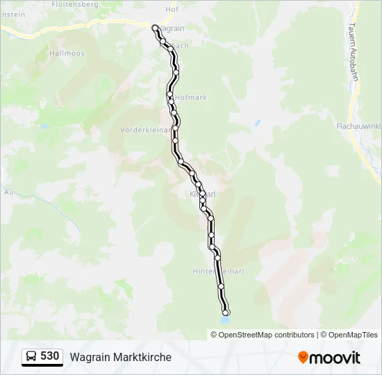 530 Bus Line Map
