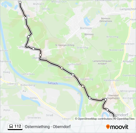 112 Bus Line Map