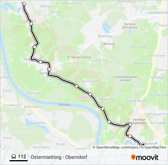 112 Bus Line Map