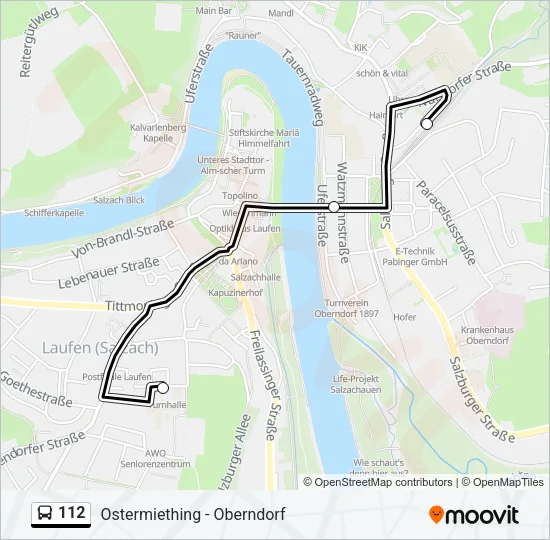 112 Bus Line Map