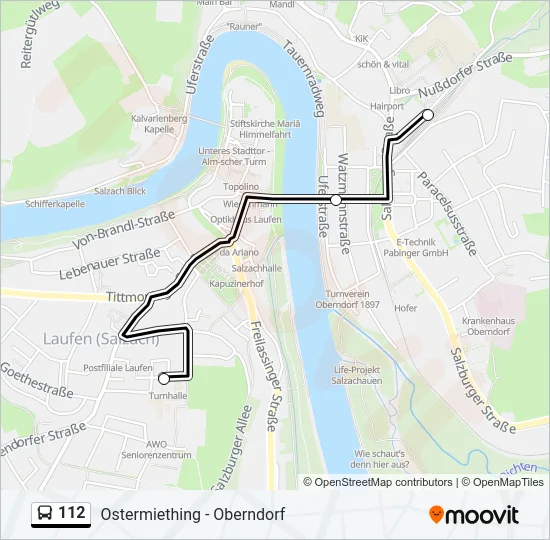 112 Bus Line Map