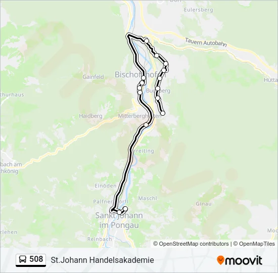 508 Bus Line Map