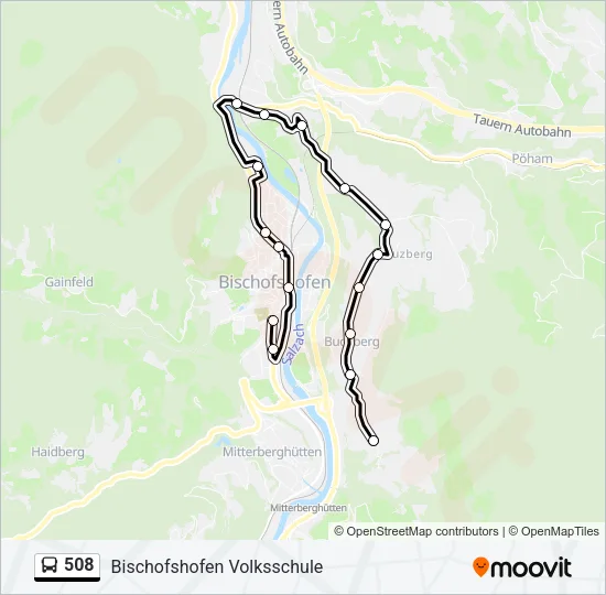 508 Bus Line Map