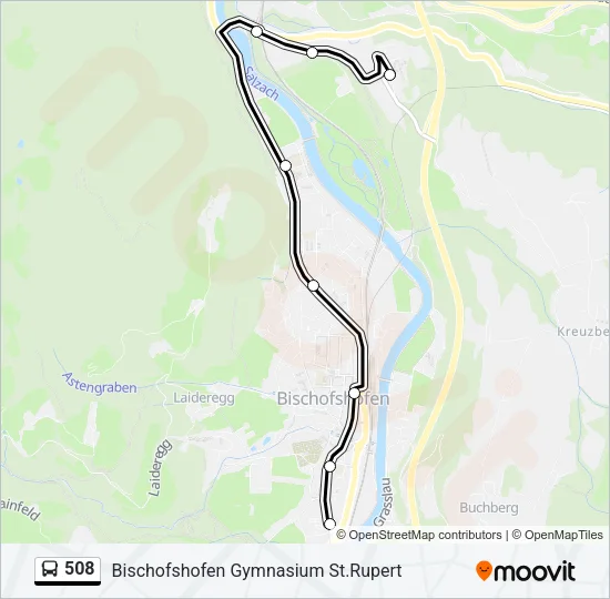 508 Bus Line Map