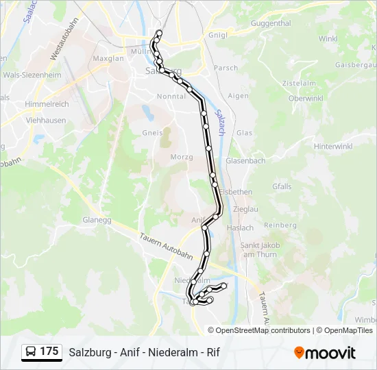 175 Bus Line Map