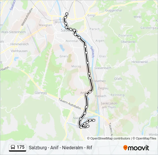 175 Bus Line Map