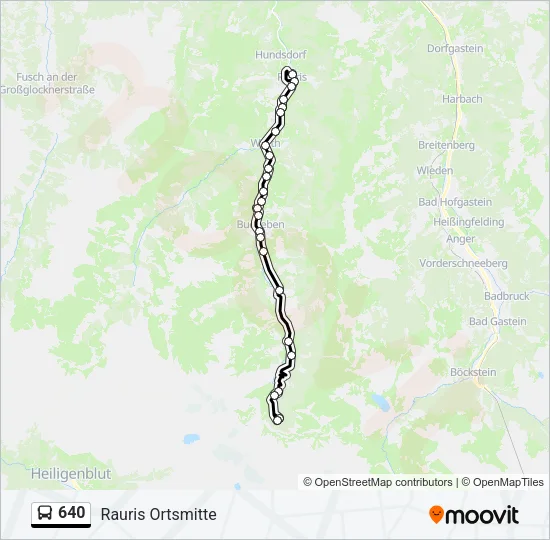 640 Bus Line Map
