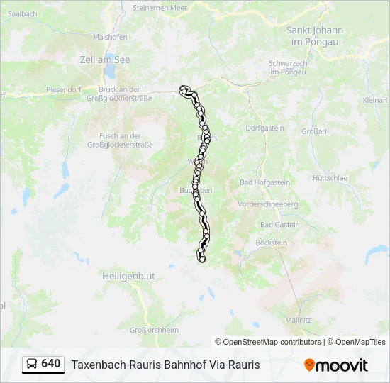 640 Bus Line Map