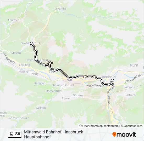 S6 Train Line Map