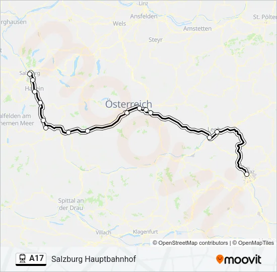 A17 Train Line Map